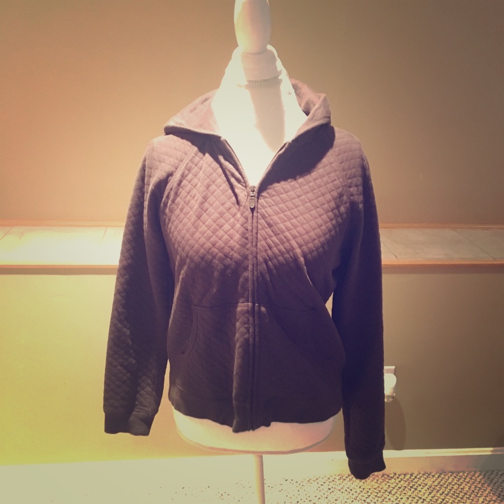 Everything Must Go! Quilted Brown GAP Zip Hoodie